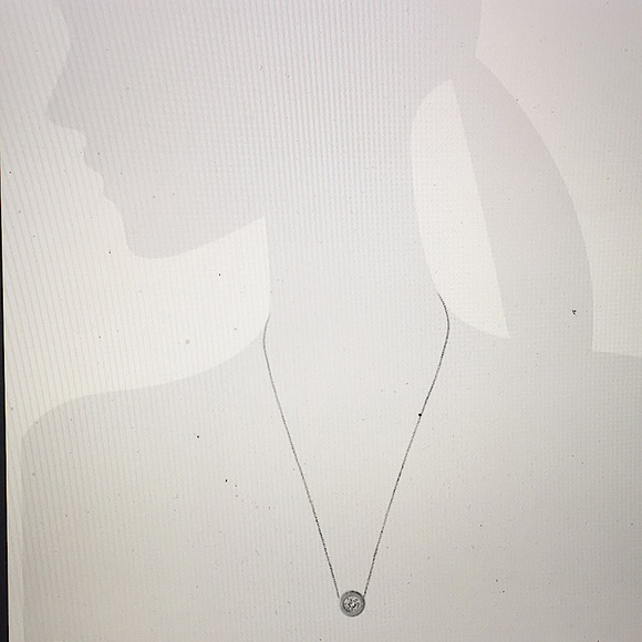 MICHAEL KORS BRILLIANCE LOGO PENDANT NECKLACE NWT - Picture 9 of 10